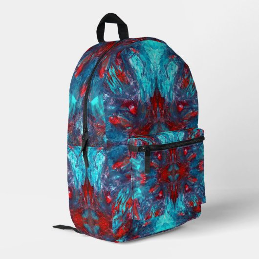 Cavern Fade Bedruckter Rucksack (Rückseitige Ecke links)