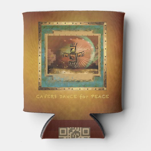 Cavers Dance for Peace Elegante Bronze Bar Dosenkühler (Vorderseite)