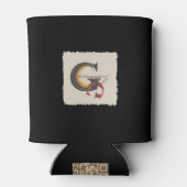 Cavers Dance for Peace Elegantes Schwarzes Weiß Dosenkühler (Rückseite)