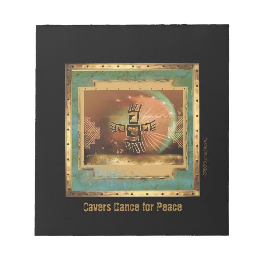 Cavers Dance for Peace - kleines Notizblock (Vorderseite)