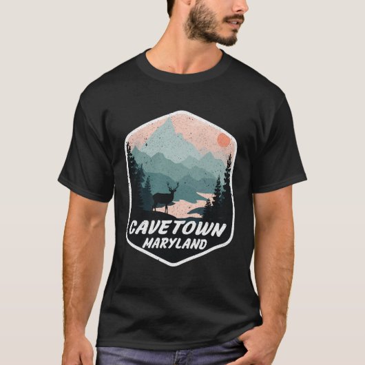 Cavetown Maryland Md Wandern neben dem Wasser T-Shirt (Vorderseite)