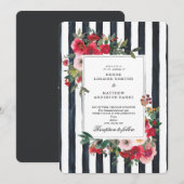 Caviar Black Wedding Einladung (Vorne/Hinten)