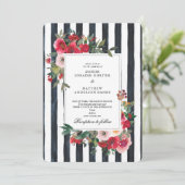 Caviar Black Wedding Einladung (Stehend Vorderseite)