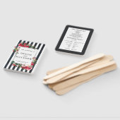 Caviar Black Wedding Hand Fan Fächer (Non-assembled)