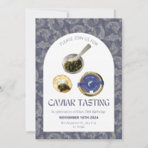 Caviar-Degustations-Party Einladung