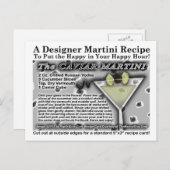 Caviar Martini Rezept Postkarte (Vorne/Hinten)