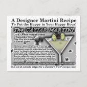 Caviar Martini Rezept Postkarte (Vorderseite)