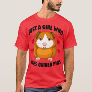 Cavies Guinea Schweinehalter nur ein Mädchen, die T-Shirt