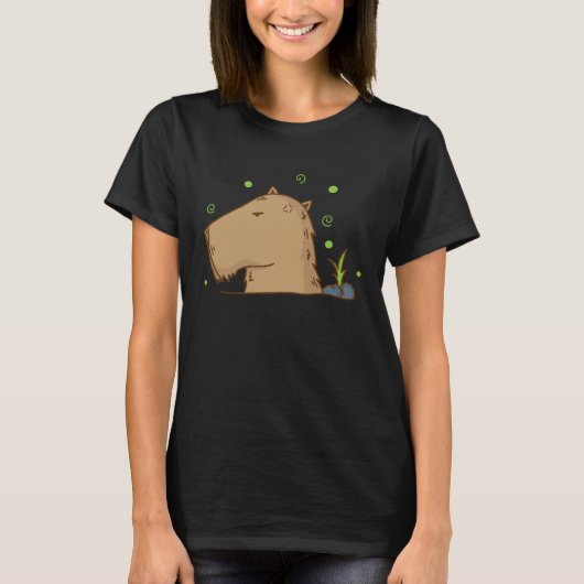 Caviidae Guinea Pig in Hibernation T-Shirt (Vorderseite)