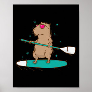Caviidae Meerschweinchen Surfen Nagetier Poster