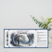 Caving Gift Certificate Einladung (Stehend Vorderseite)