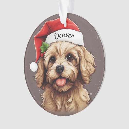 Cavoodle Custom Christmas Ornament (Vorderseite)
