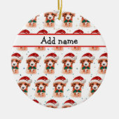 Cavoodle Dog Breed Christmas Stars Keramik Ornament (Vorne)