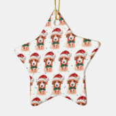 Cavoodle Dog Breed Christmas Stars Keramik Ornament (Links)