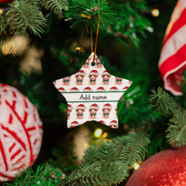 Cavoodle Dog Breed Christmas Stars Keramik Ornament