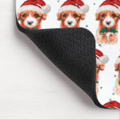 Cavoodle Dog Breed Christmas Stars Mousepad (Ecke)