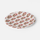 Cavoodle Dog Breed Christmas Stars Pappteller (Schrägansicht)