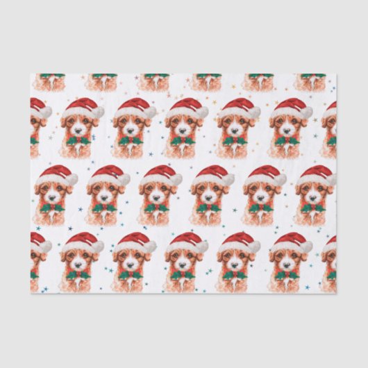 Cavoodle Dog Breed Christmas Stars Seidenpapier (Vorderseite)