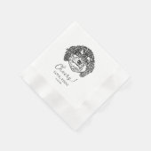 Cavoodle Dog Personalisiert Cheers Napkins Serviette (Ecke)