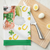 Cavoodle Holiday Wohngestaltung St Patricks Day Geschirrtuch (Viertel Falte)