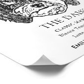 Cavoodle Hund Hochzeit Signature Drink Zeichen Poster (Ecke)