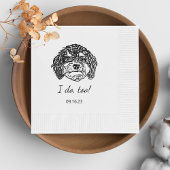 Cavoodle Hund Personalisiert tue ich auch Serviette