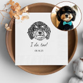 Cavoodle Hund Personalisiert tue ich auch Serviette