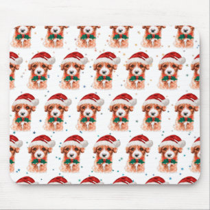 Cavoodle-Hunderasse Weihnachtssterne Mousepad