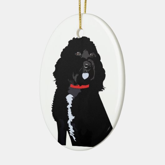 Cavoodle Hundeschmuck Keramik Ornament (Links)