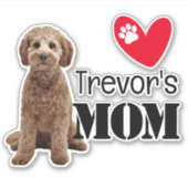Cavoodle-Mama Personalisiert Aufkleber (Vorderseite)