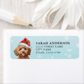 Cavoodle-Rücksendeadressen-Aufkleber (Insitu)