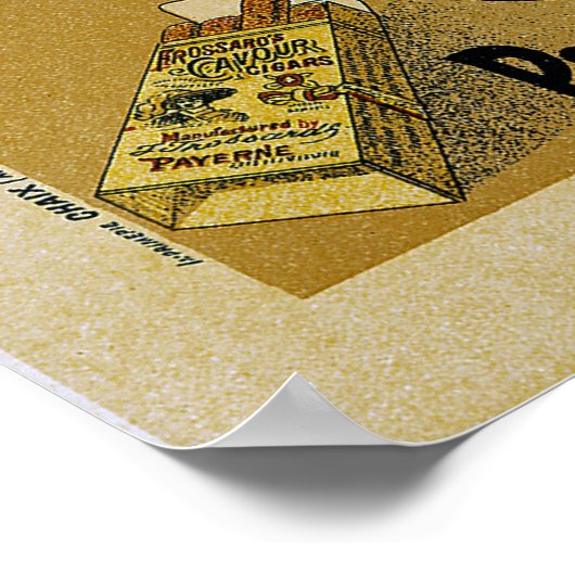 Cavour Cigars Ad Poster (Ecke)