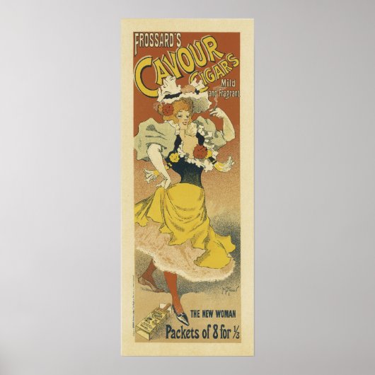 Cavour Cigars Vintages Französisch Poster (Vorne)