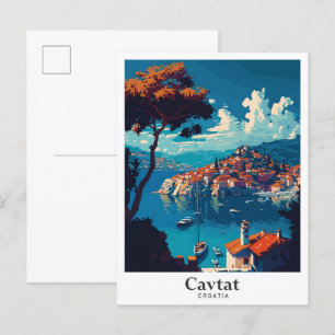 Cavtat Croatia Kunst, Dichtung und Musik Postkarte
