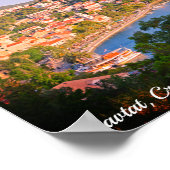 Cavtat, Kroatien Aussicht auf die Stadt aus dem Ma Poster (Ecke)