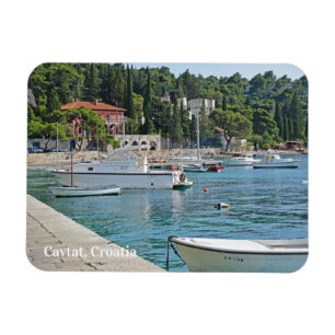 Cavtat, Kroatien Blick auf den Wasserurlaub Magnet