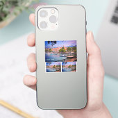 Cavtat, Kroatien Blick auf die Stadtrundschneide Aufkleber (Telefon)