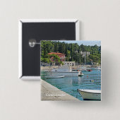 Cavtat, Kroatien Sicht auf das Wasser Button (Vorne & Hinten)
