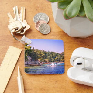 Cavtat, Kroatien Sicht auf den Strand Schlüsselanhänger