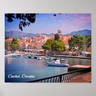 Cavtat, Kroatien Sicht auf die Stadt Poster