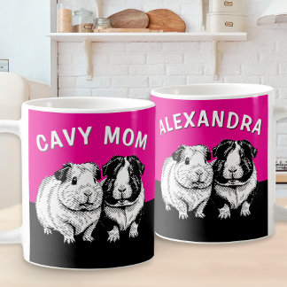 Cavy Mama Personalisiertes Meerschweinchen Süß Kaffeetasse