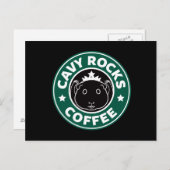 Cavy Rocks Coffee Postkarte (Vorne/Hinten)