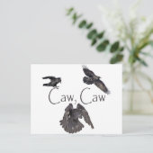 Caw Caw Postkarte (Stehend Vorderseite)