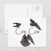 Caw Caw Postkarte (Vorne/Hinten)