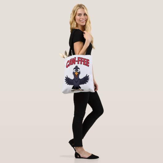 CAW-FFEE Funny Crow Coffee Lover Tasche (Am Model)