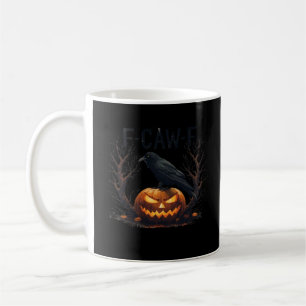 Caw-F's Gruseliger Kürbis-Halloween-Klassiker Kaffeetasse