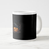 Caw-F's Spooky Pumpkin Halloween Classic Jumbo-Tasse (Vorderseite Rechts)