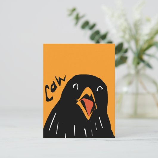 Caw Postkarte (Stehend Vorderseite)
