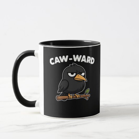 Caw-Ward Funny Quote Tasse (Links)