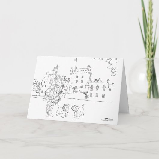 Cawdor Castle, Schottland Karte (Vorderseite)